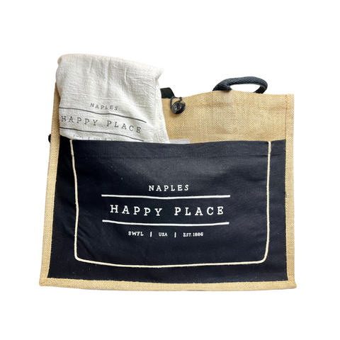 Image of Naples Happy Place Bag image with a white scarf on it image 2