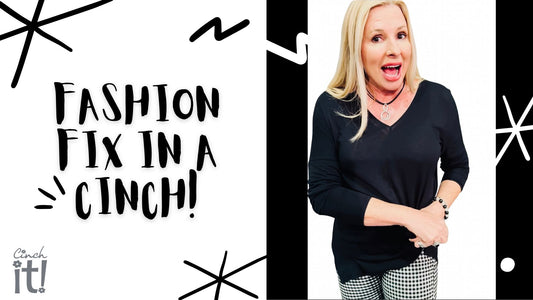 Fashion Fix It in the Back of a Blouse with a Cinch it! Blog Cover
