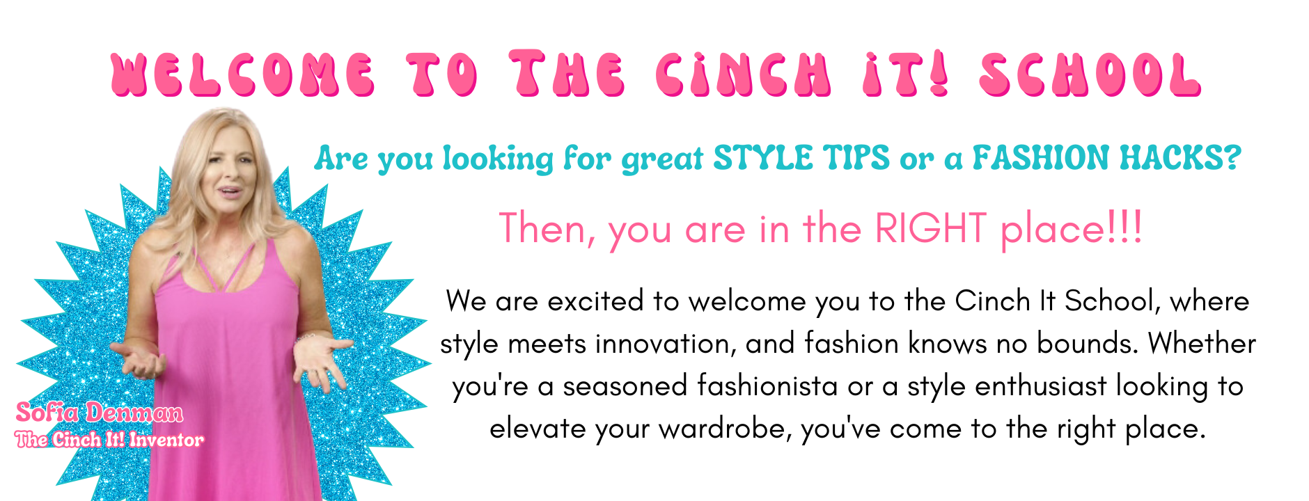 Cinch it! The ultimate fashion fix clothing clip accessories is ideal on dresses, blouses, t-shirts, scarves, and more. 