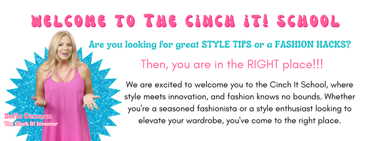 Cinch it! The ultimate fashion fix clothing clip accessories is ideal on dresses, blouses, t-shirts, scarves, and more. 