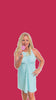 Sofia - The Cinch It! Creator showing a short video on how to use Cinch It! to her dress
