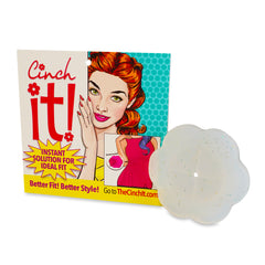 The Cinch it! clothing clip big size to alter fit or style of dress, t-shirt, blouse, tunic, scarf